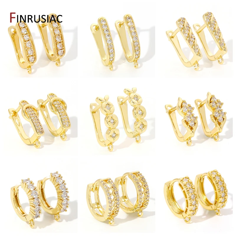 

Швензы фурнитура для бижутерии,Латунные серьги-Крючки с покрытием из 18-каратного золота, застежки для сережек Shvenzy, фиксаторы для циркониевых наушников, аксессуары для искусственных волос