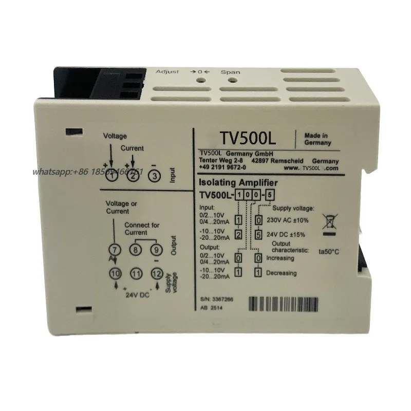 2026 100% and Brand New TV500L DIN Rail Mounted Signal Isolator Converter 4-20mA 0-10V 100% and Brand New