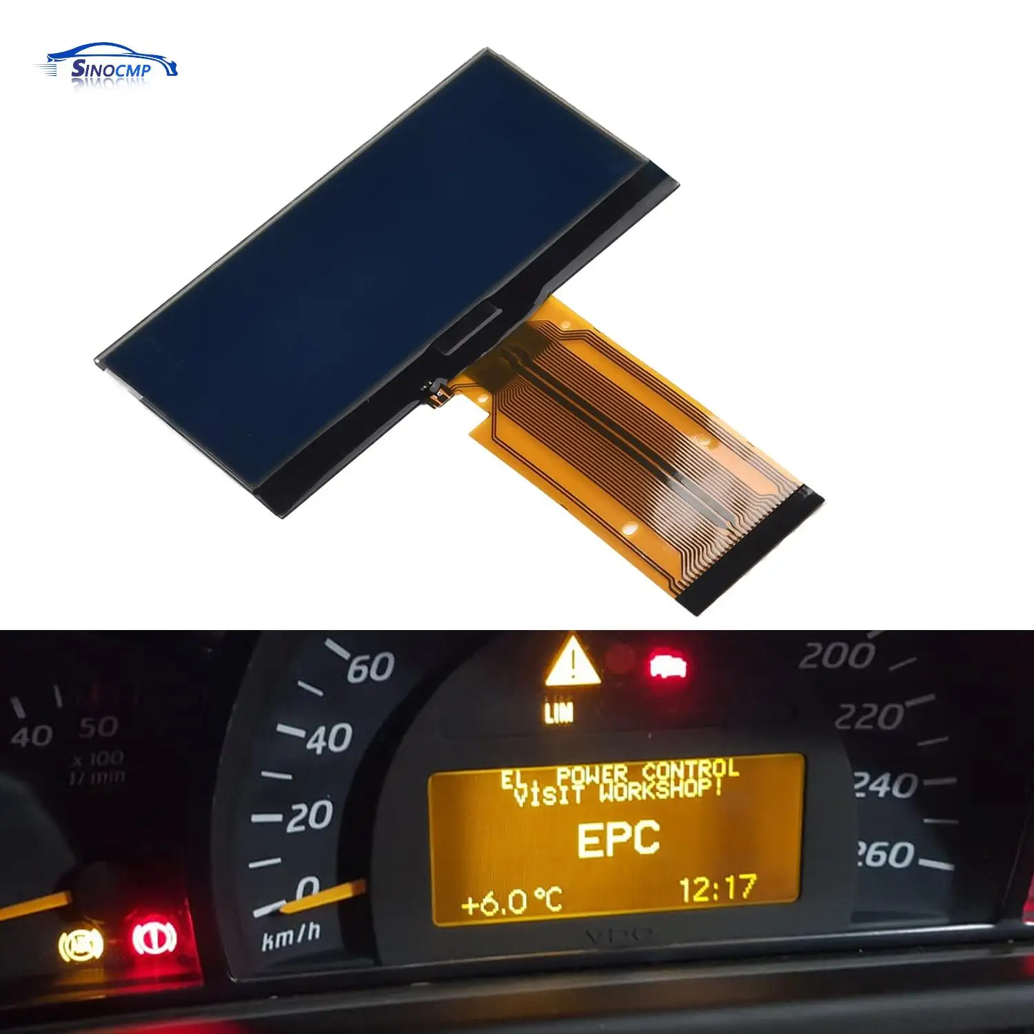 

1 PC Dashboard LCD Screen Display For 2003-2007 Mercedes-Benz AMG W203 C-Class W463 C160 C180 C200 C230 Kompressor C240 C280