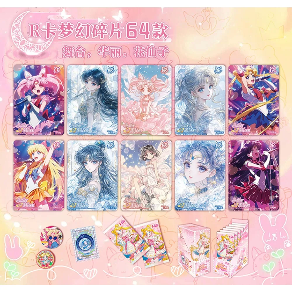 Cartes de Collection de dessins animés fantastiques, série cristal éternel, filles magiques, Surprise, thème de pâques, figurines exquises, cadeau créatif