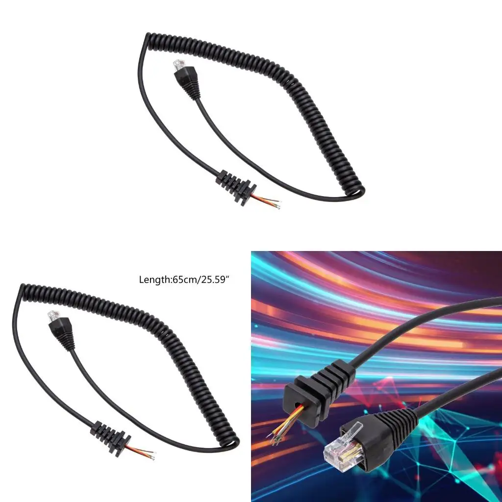 for YaesuVX2108 VX2208 RJ45 8 Pin MH-67A8J Speaker Microphone Replacement Cord