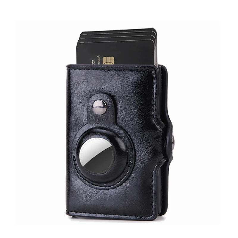 Airtag Brieftasche Rfid Kreditkarte Halter Luxus Männer Frauen Bank Karteninhaber Fall Brieftasche Geld Tasche Geldbörse Für Apple Air Tag Tracker – Detail 5
