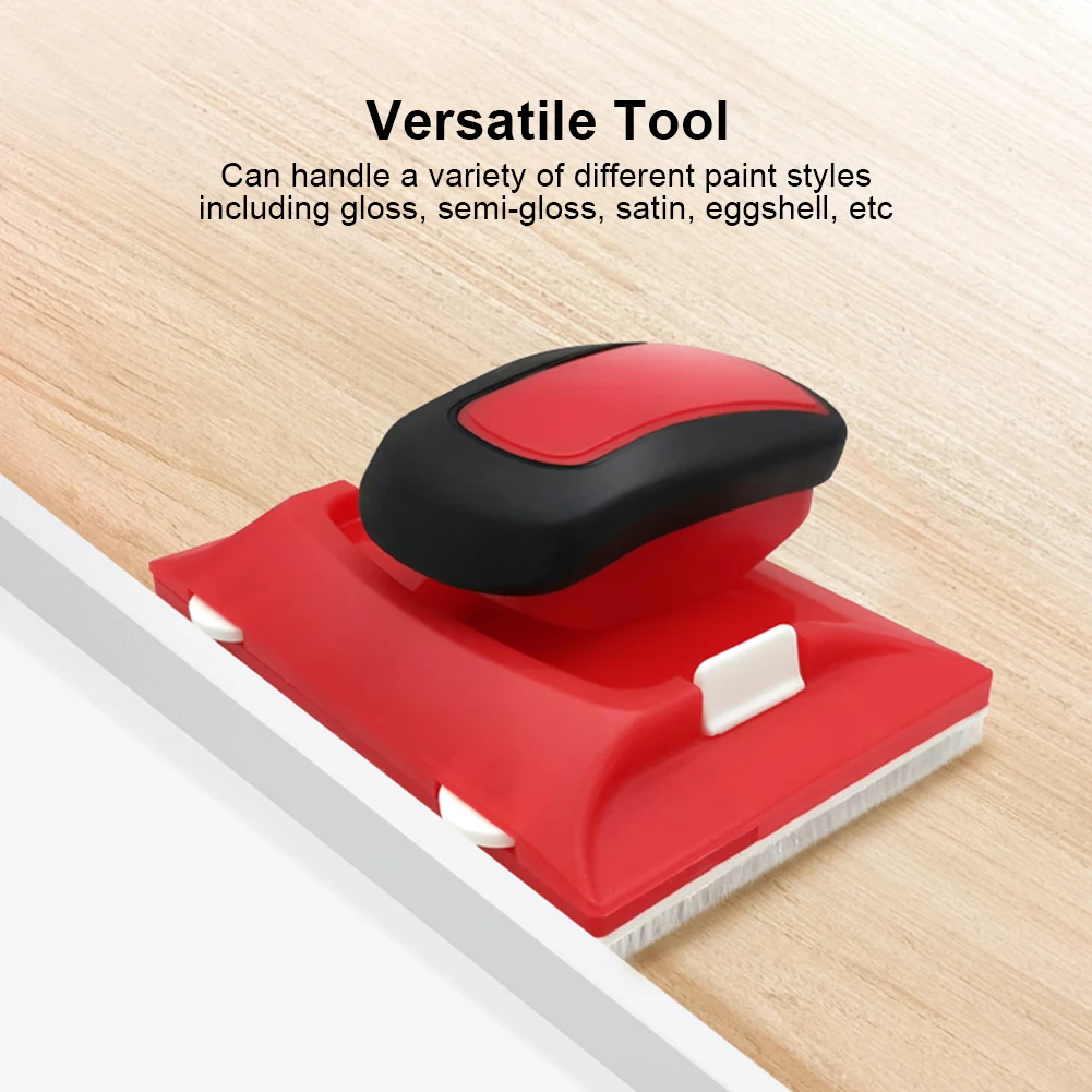 Ruedas de plástico portátiles para esquinas de techo, bordes de pintura de pared con almohadilla, mango giratorio, cerdas de nailon, corte de bordes interiores del hogar