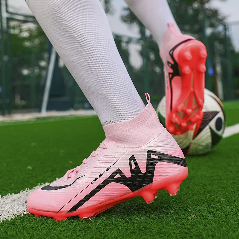 Professionele voetbalschoenen Heren voetbalschoenen Mode hoge voetbalschoenen voor jongens Originele jeugd antislip snelle sneakers