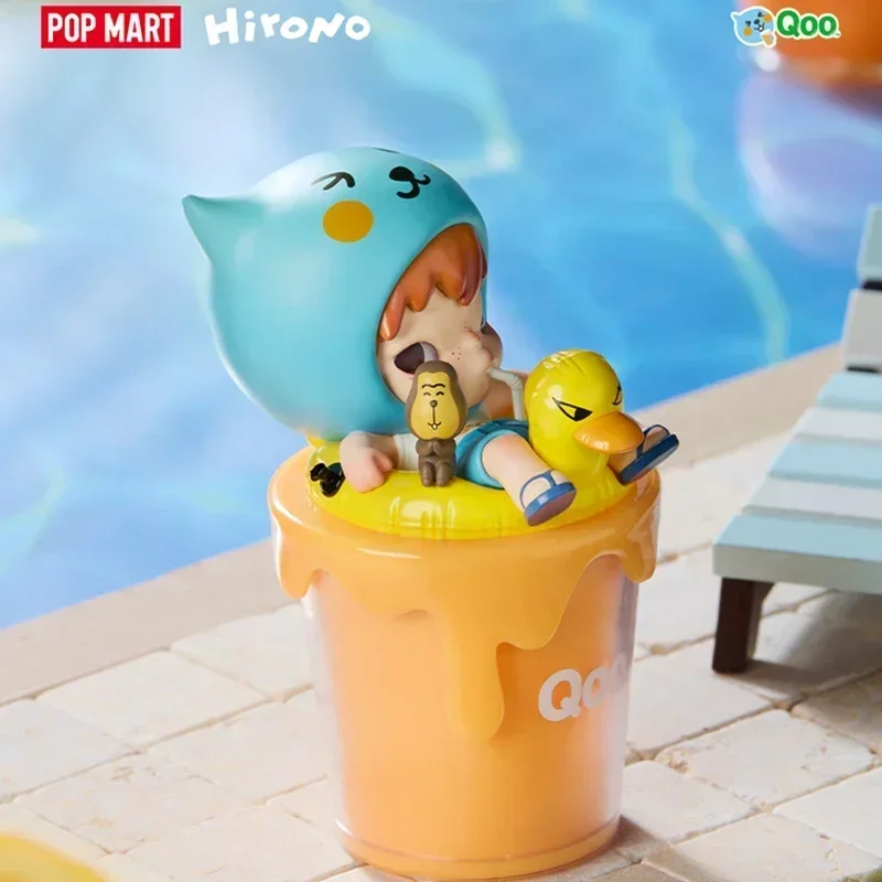 

POP MART Hirono X Qoo Anime Blushing after Drinking Series Blind Box - Cute Desktop Decoration Model Toy Gift for Girls