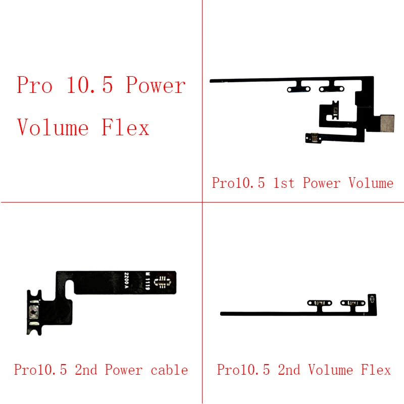 

1Pcs Power On Off Button Volume Switch Side Key Flex Cable For iPad Pro 10.5 1st A1701 A1709 A1852/2nd Air 3 A2123 A2152 A2153