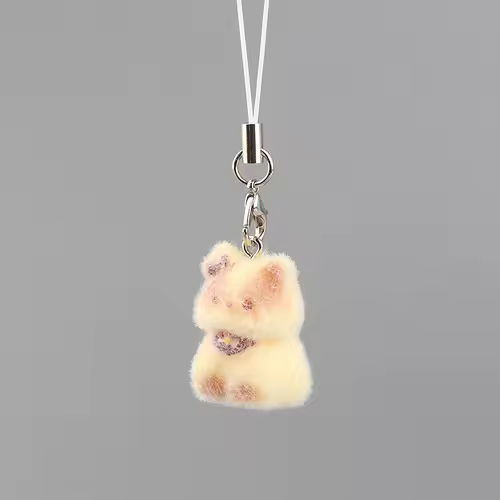 Fluffy Alpaca Elk Capybara Animal Keychains Resin Cartoon Lovely Funny Garlic Goose 3D Doll Pendant Bag Box Car Key Ring Jewelry - Image 9