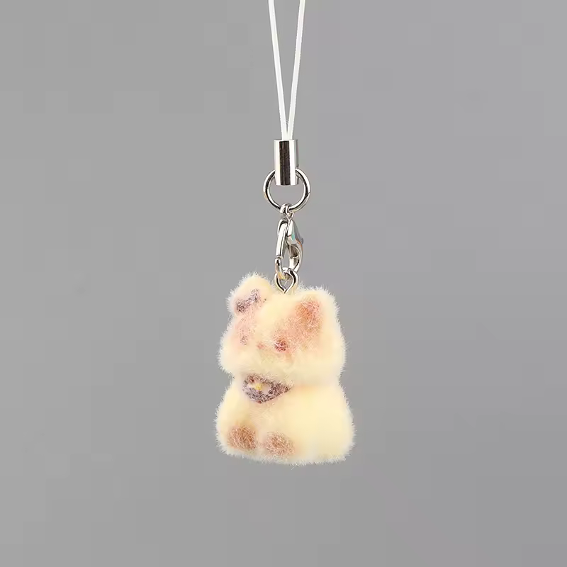 Fluffy Alpaca Elk Capybara Animal Keychains Resin Cartoon Lovely Funny Garlic Goose 3D Doll Pendant Bag Box Car Key Ring Jewelry - Image 9