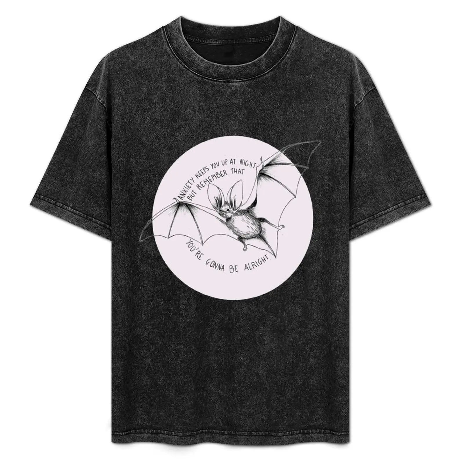 

Anxiety bat T-Shirt Casual Basic Street Style T-Shirt