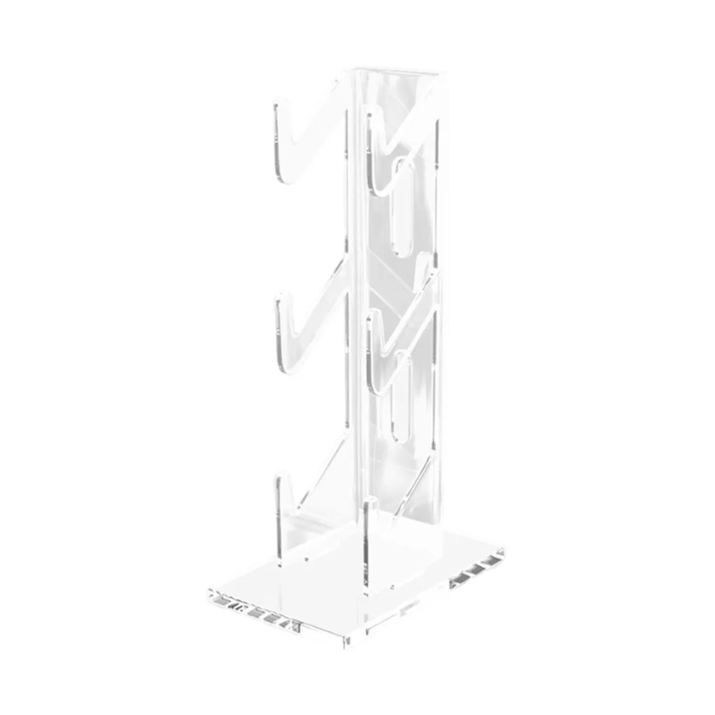 

3 Tier Controller Holder Stand Ornament Desk Gamepad Storage Organizer Universal Pad Clear Acrylic Gaming Accessory