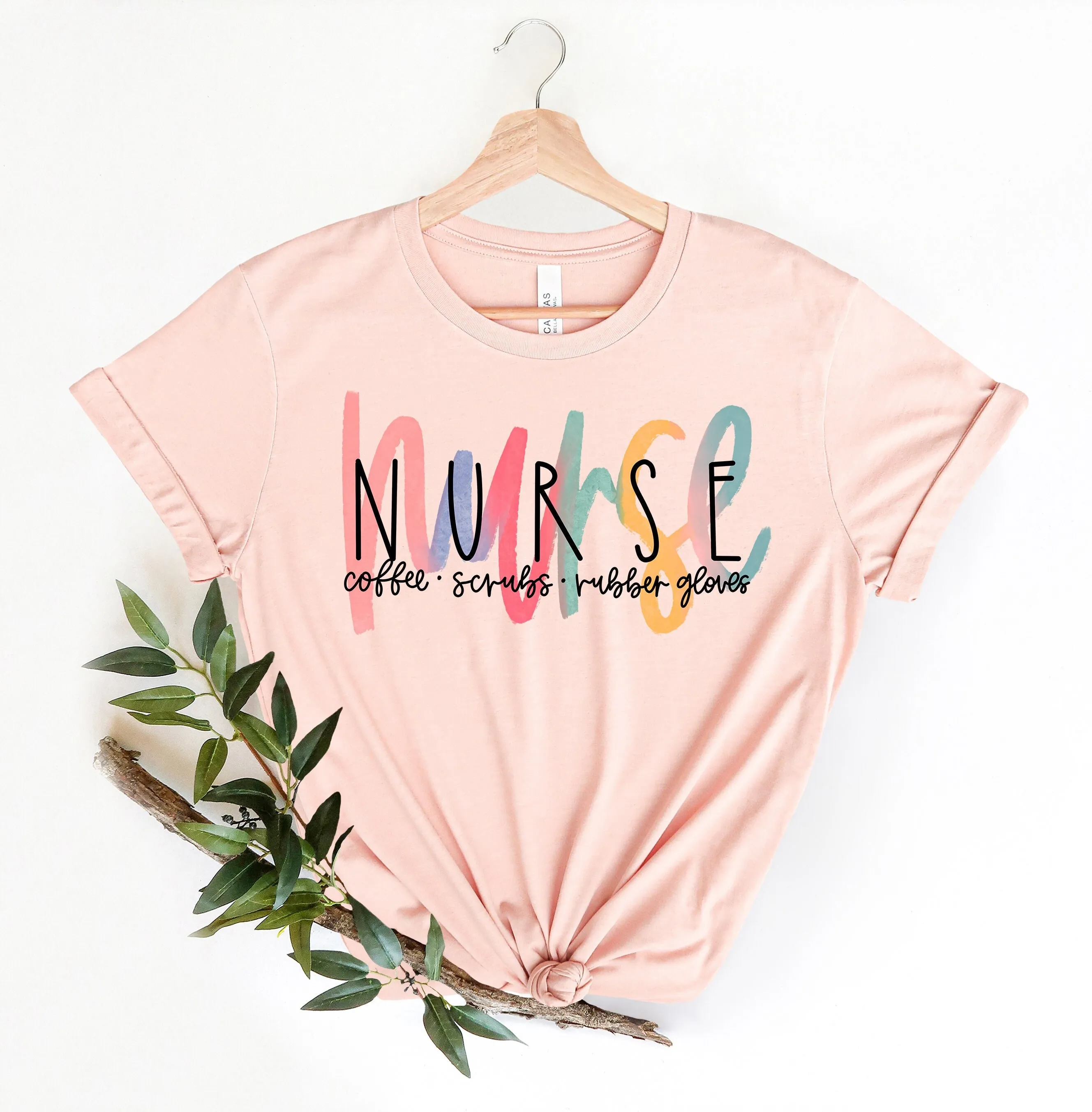 Coffee Scrubs Rubber Gloves T Shirt Nurse Life Definition Nursing School