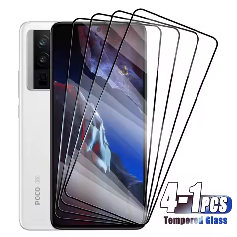 4-1Pcs Tempered Glass For Xiaomi Poco F3 F4 F5 Pro Screen Protector for Xiaomi Poco F4 GT