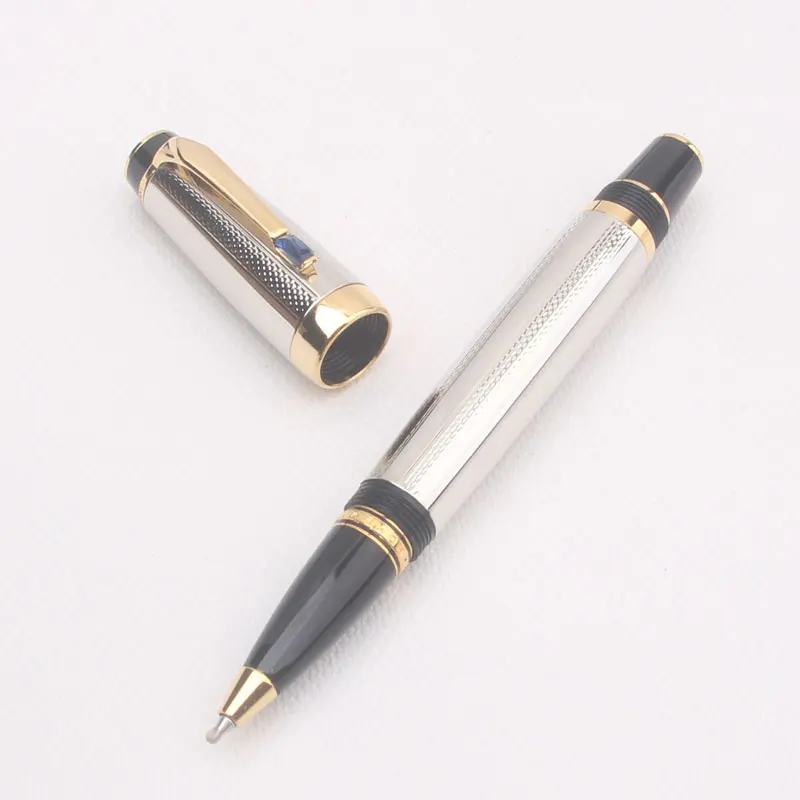 

Limited Edition Bohemie Black Resin Metal Silver Rollerball MB 4810 Nib Writing Fountain Pen Gem Serial Number Ink Fashion