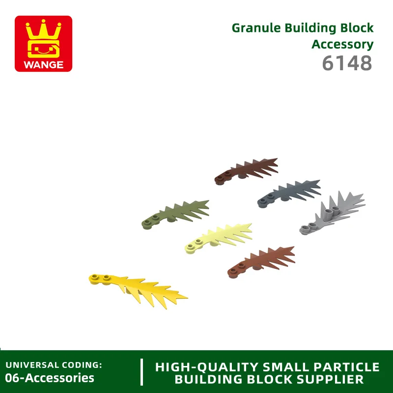 WANGE 78Pcs/Lot 6148 Palm leaves Block Moc Color Accessories Compatible with Brick DIY Children's educational Toy Assembly  Box