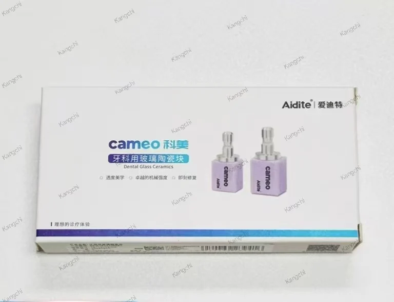 

Aidite Glass Ceramic Blue Porcelain Kemei Cutting Ceramic Block Veneer Tool Dental 5 pcs/box