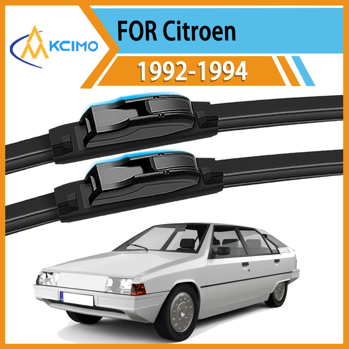 

Essential Safety Duo 2 Front Wiper Blades for Citroen BX 1992-1994 Year-Round Clear Vision & Quiet Smudge-Free Operation