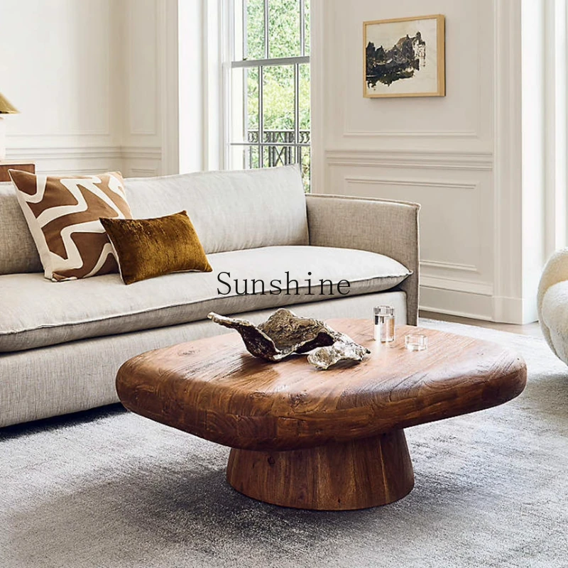 

Quifeng retro coffee table B & B small apartment solid wood can be customized