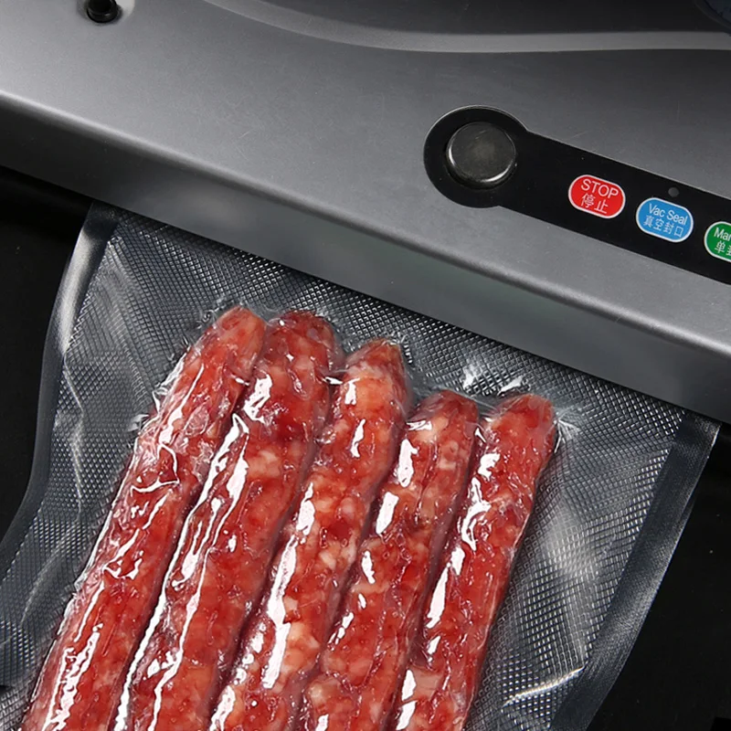 100/50PCS Kitchen Vacuum Sealer Bag Transparent Food Packaging Bag Fresh-keeping Food Vacuum Packaging Bags Kitchen Accessories