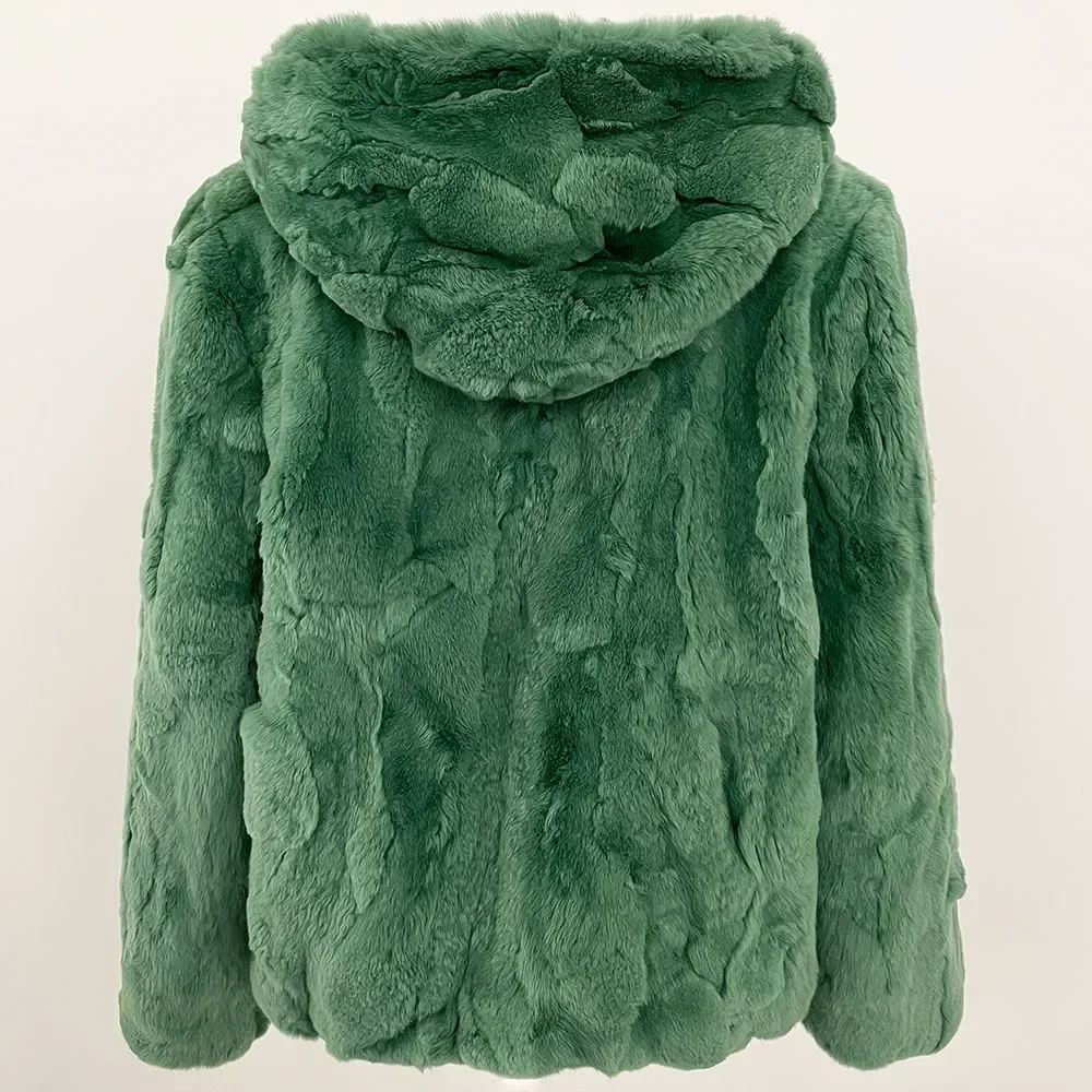 OFTBUY chaqueta de piel de conejo auténtica 2025 ropa femenina de invierno nuevo en abrigos y chaquetas chaquetas coreanas Dongdaemun chaquetas de mujer de alta calidad