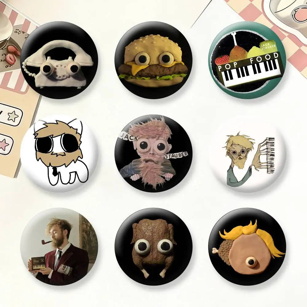 

Jack Stauber Buttercup Button Pins Backpack Clothing Decor Brooch Badge Jewelry Gifts for Kids