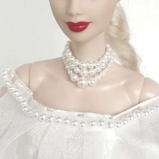 bijoux-de-poupee-classiques-collier-de-poupee-a-3-couches-de-perles-accessoire-de-poupee-a-l'echelle-1-6-livraison-gratuite
