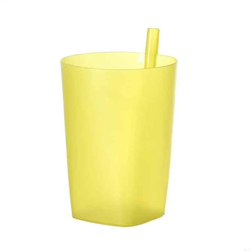 

Q22D Candy Color Sippy Cups Water Practical Large Capacity Straw Cups for Children Kids Gift