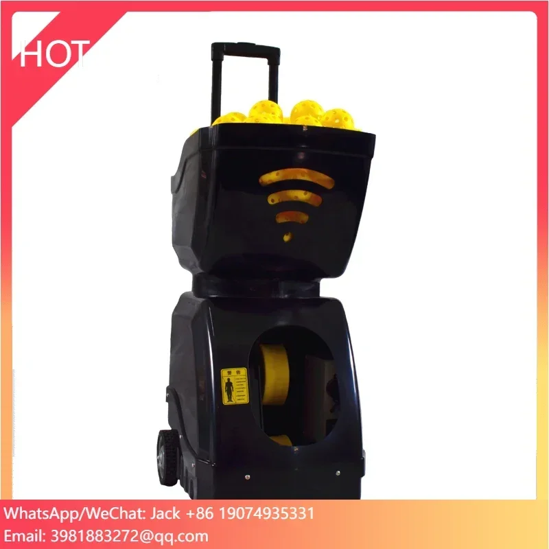 Rechargeable Lithium Battery App-Controlled Remote Control Smart Pickleball Machine for All Skill Levels.