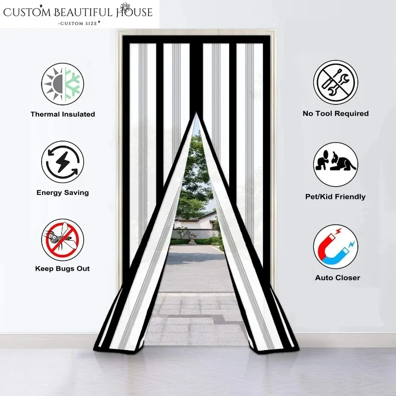 

Custom Size Winter Doors with Strong Magnetic Insulation, Heat Insulation, Windproof and Thermal Insulation Door Curtain Stripes