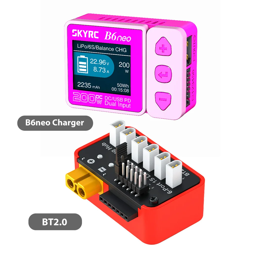 SKYRC Battery Charging Hub OSH 6-Port 1S Battery Charging Hub For LiPo LiFe Li-ion LiHV