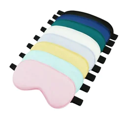 Eye Sleep Mask Eyepatch Striped Imitated Silk Eye Cover Travel Relaxing Sleeping Aid Blindfold Cartoon Sleeping Mask Eyepatch