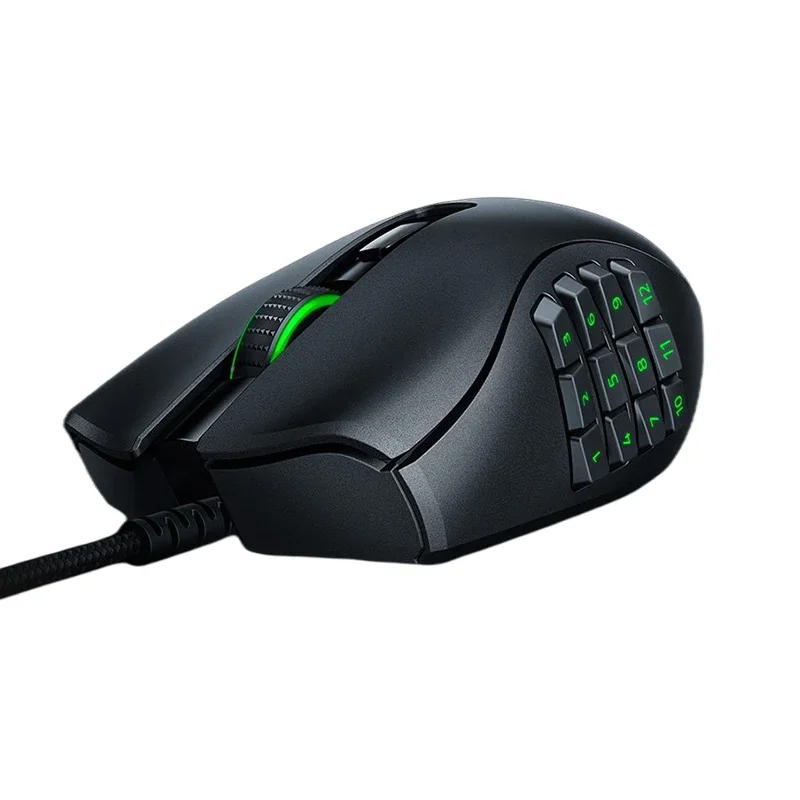 Razer Naga V2 HyperSpeed Wireless MMO Gaming Mouse 19 Programmable Buttons 30K Optical Sensor Mechanical Mouse Switches Gen 2