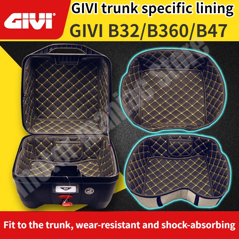 Motorcycle Trunk Leather Waterproof Lining Suitable for GIVIB32/B360/B47 and Obkn37/48/E43/V47/TRK52B Damping Scratch Prevention