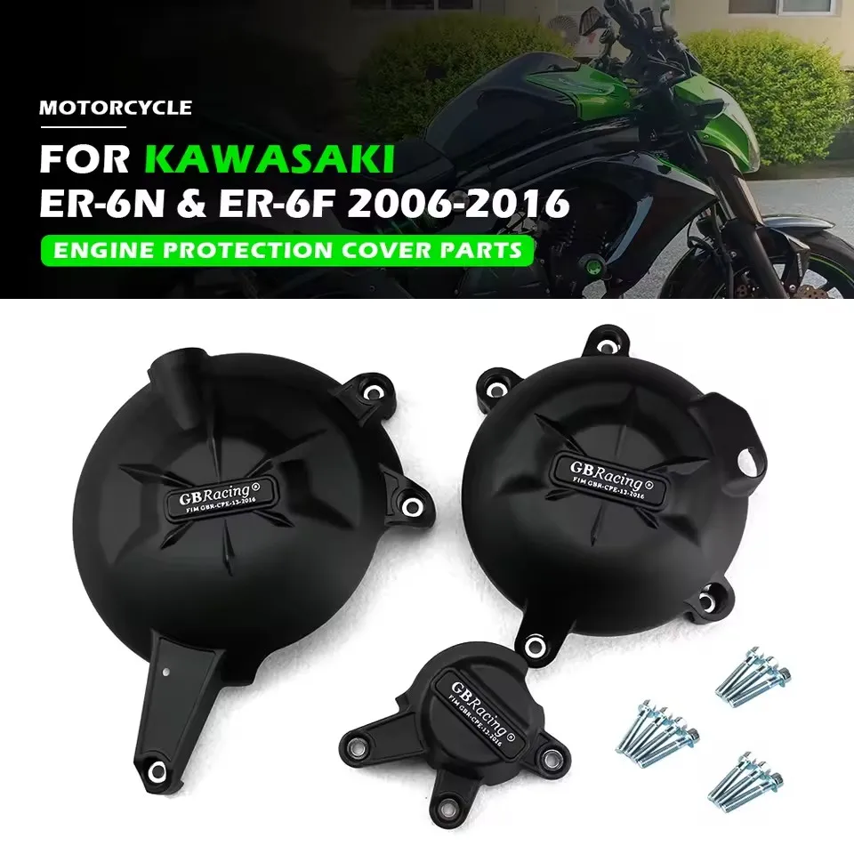 

GB Racing Motorcycles Engine cover Protection case For KAWASAKI ER6N ER6F VERSYS650 2006-2016 GBRACING Modified Accessories