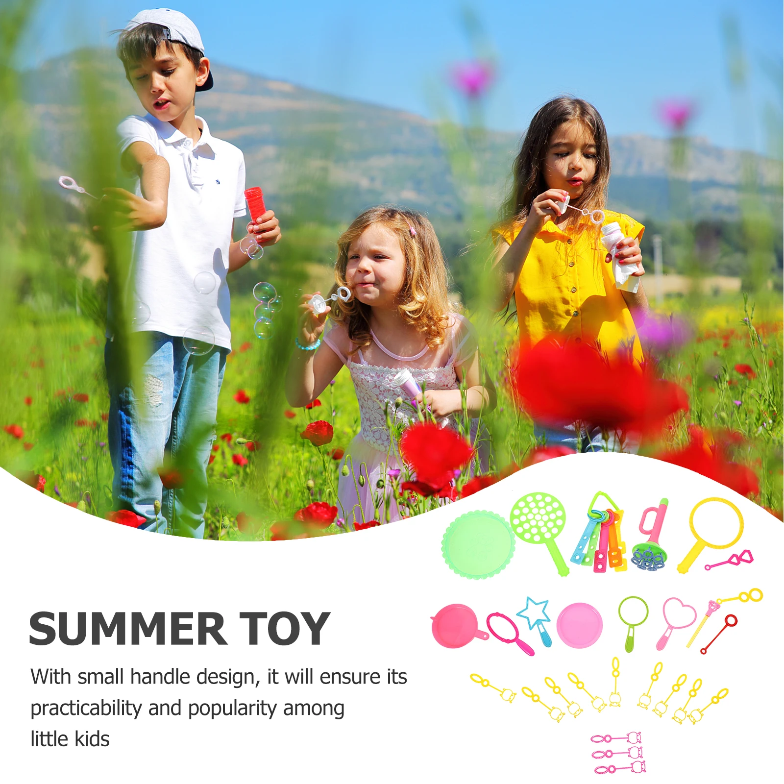 

26 Pcs Bubble Stick Set Kids Toy Wands Toys for Fun Accessories Making Funny Water The
