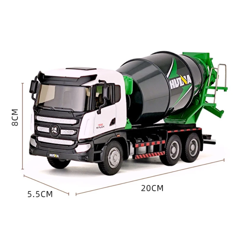 HUINA 1/50 Engineering Vehicle Alloy Model Truck Dump Simulation Metal Transport Excavator Children Toys for Boys Christmas Gift