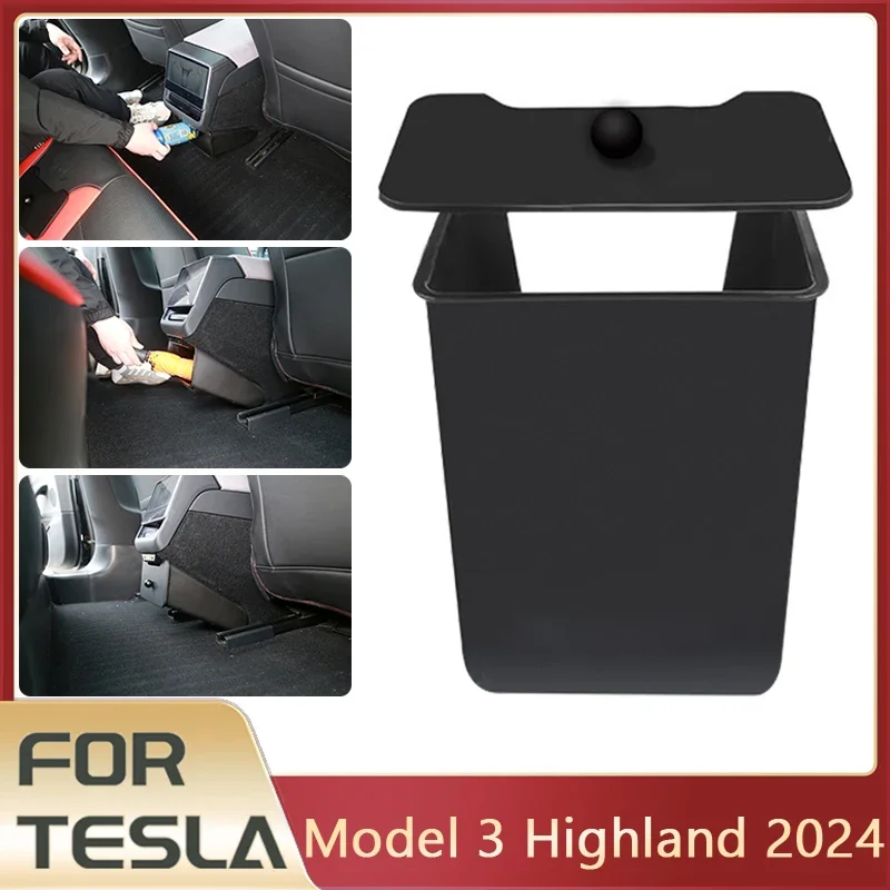 

Model 3 Highland 2024 Car Trash Bin Car Trash Can Garbage Bin Box Model 3 Highland 2024 Accessories