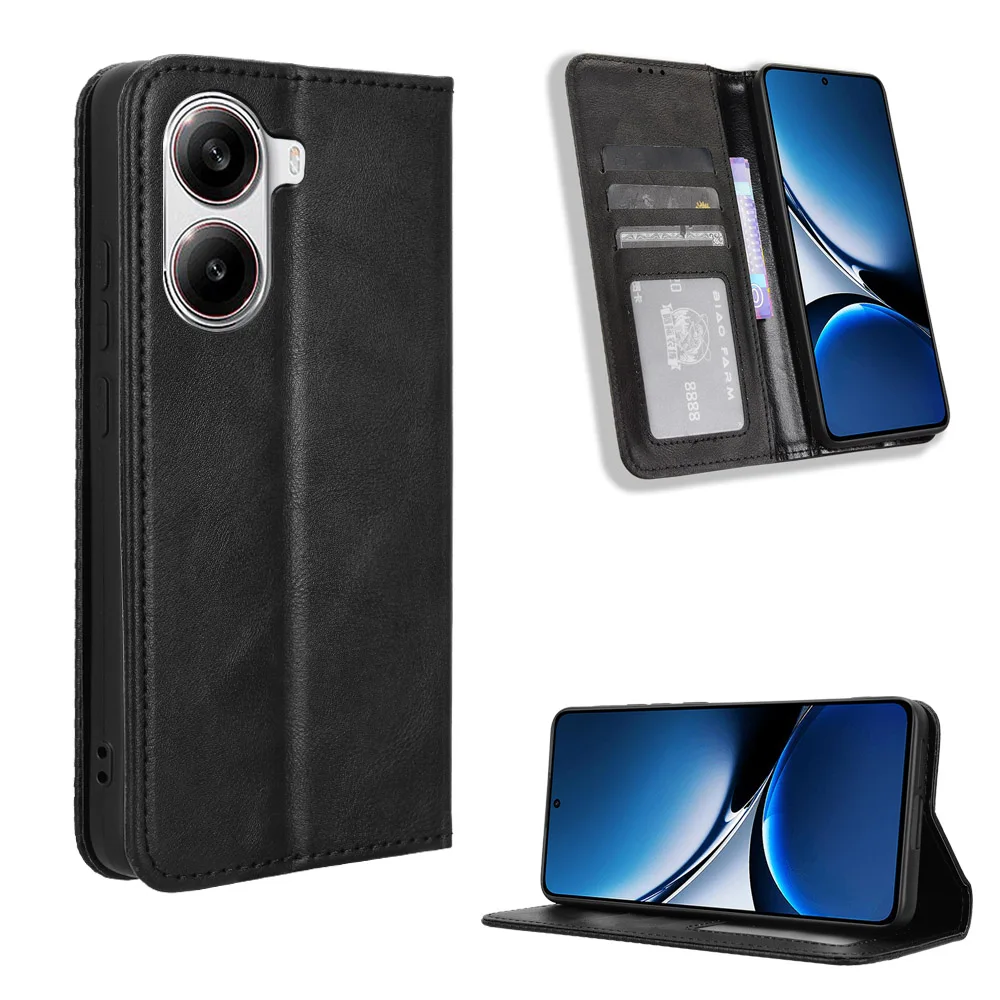 

For Xiaomi Poco X7 Pro 5G Luxury Flip PU Leather Wallet Magnetic Adsorption Case For Xiaomi Redmi Turbo 4 Turbo4 Phone Bag