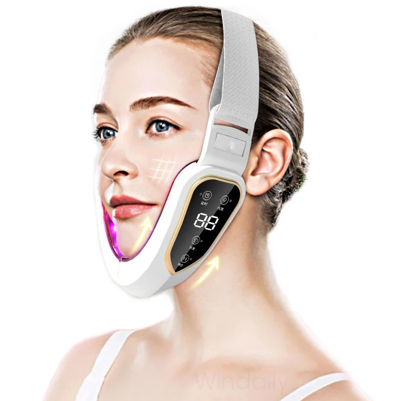 sexy unterwäsche corsage Facial Lifting Device LED Photon Therapy Facial Slimming Vibration Massager  Double Chin V Face Shaped Cheek Lift Belt Machine