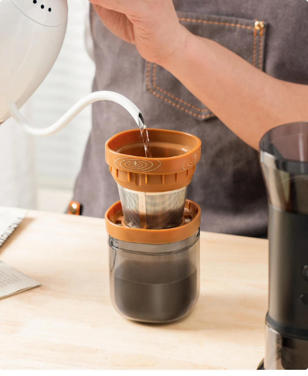 Elektrische tragbare Kaffeemühle aus Edelstahl, Multifunktions-Mahlmaschine für Kaffeebohnen, Bohnen, Getreide und Kräuter – Detail 11