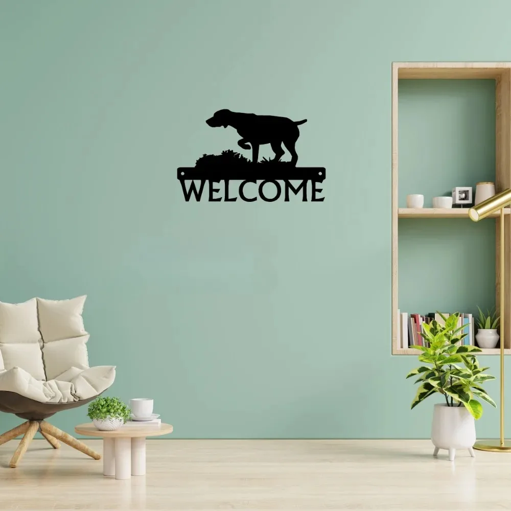 German Shorthaired Pointer Aluminum Wall Art, Metal Dog Decor Sign for Home, GSP Gift view 4