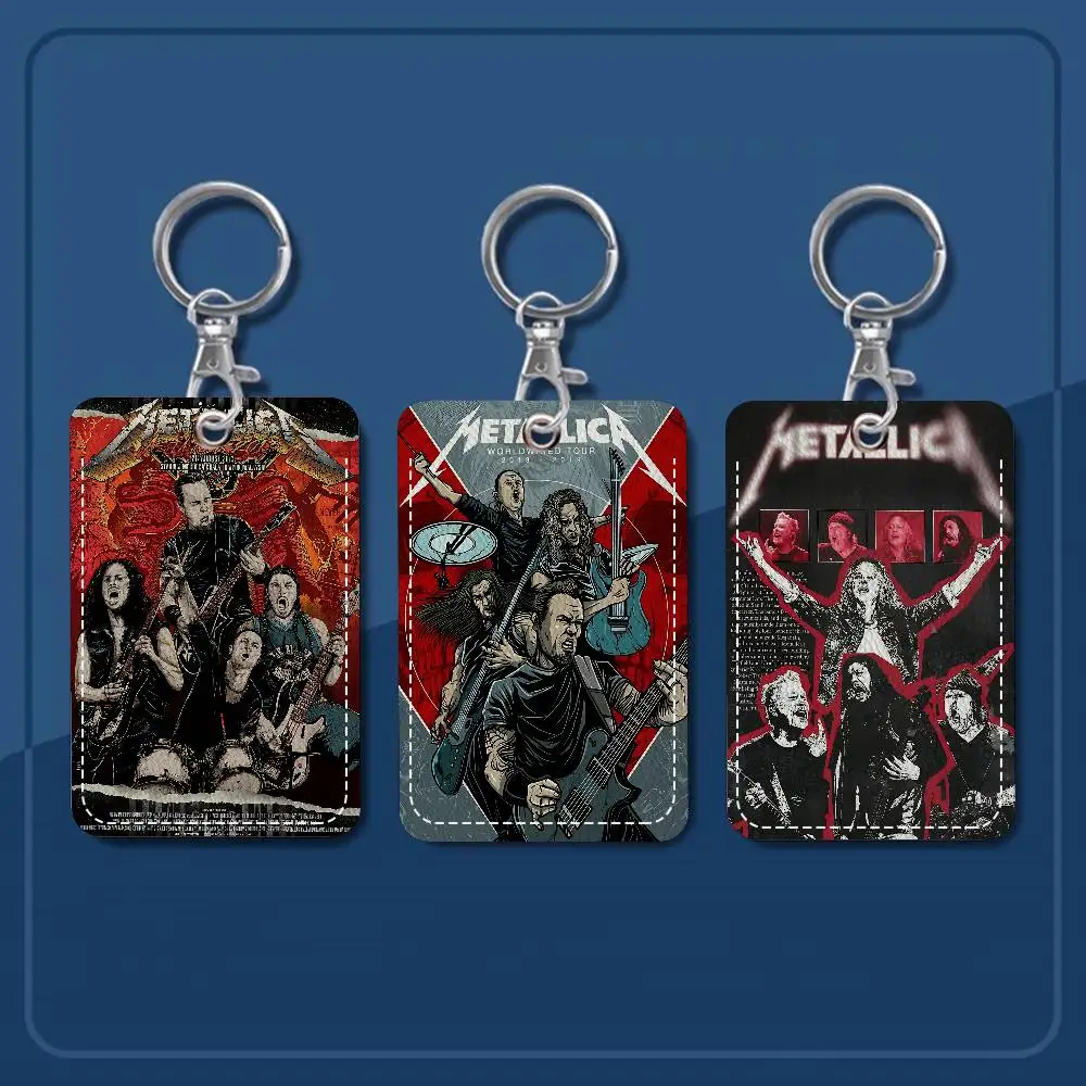 

Band M-metallic-c PU Soft Leather Rectangular Key Card Holder Induction Elevator Protection Cover Youth Faion Accory