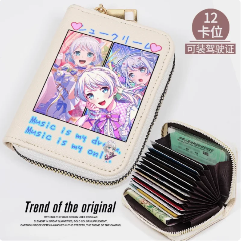 

Anime BanG Dream! Zipper Fashion Wallet PU Purse Card Holder Money Bag Cosplay Gift B1948