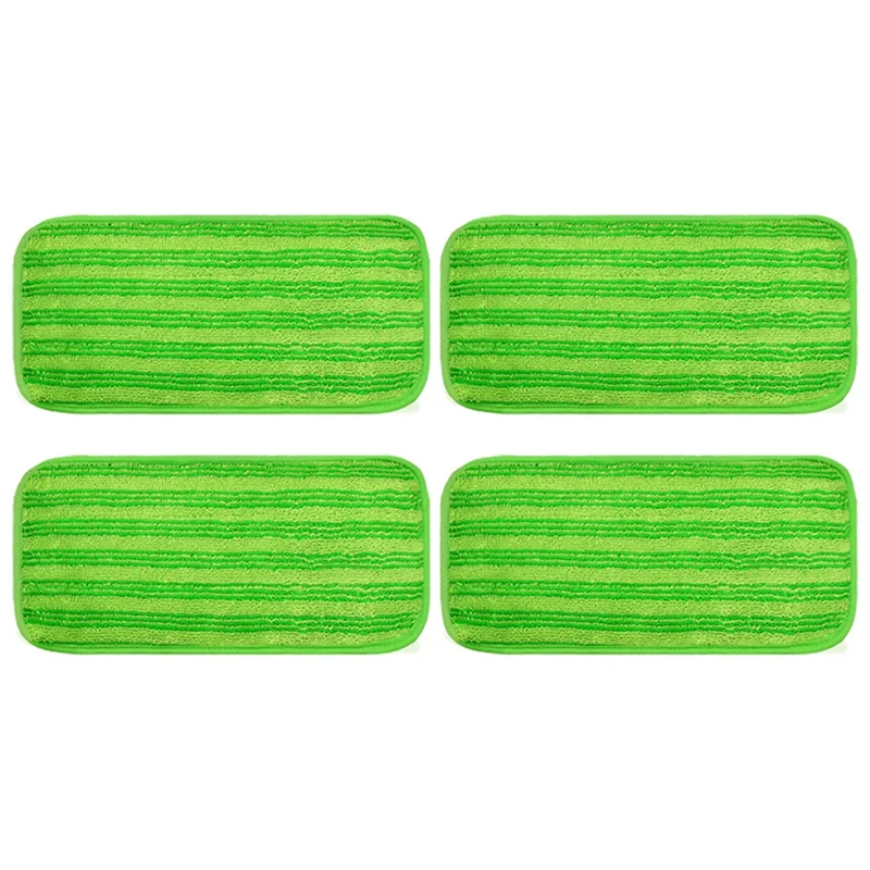 

M14K-4PCS Reusable Mop Pads For Swiffer Mop Refills Pads 12Inch Replacement Mop Pads For Wood&Multi-Surface Floor Cleaning