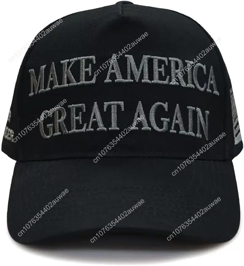 Trump Musk 2024 Cappello 45 47 MAGA Cappello Trump Musk Berretto nero Make America Great Again Slogan con bandiera USA Uomo Donna Regolabile