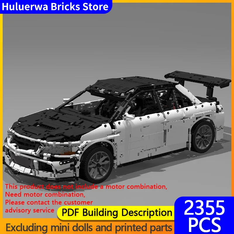 

Модель скоростного гоночного автомобиля MOC, строительные кирпичи EVO 9, модификация автомобиля, модульная технология, детские праздничные подарки, сборка игрушек, костюм