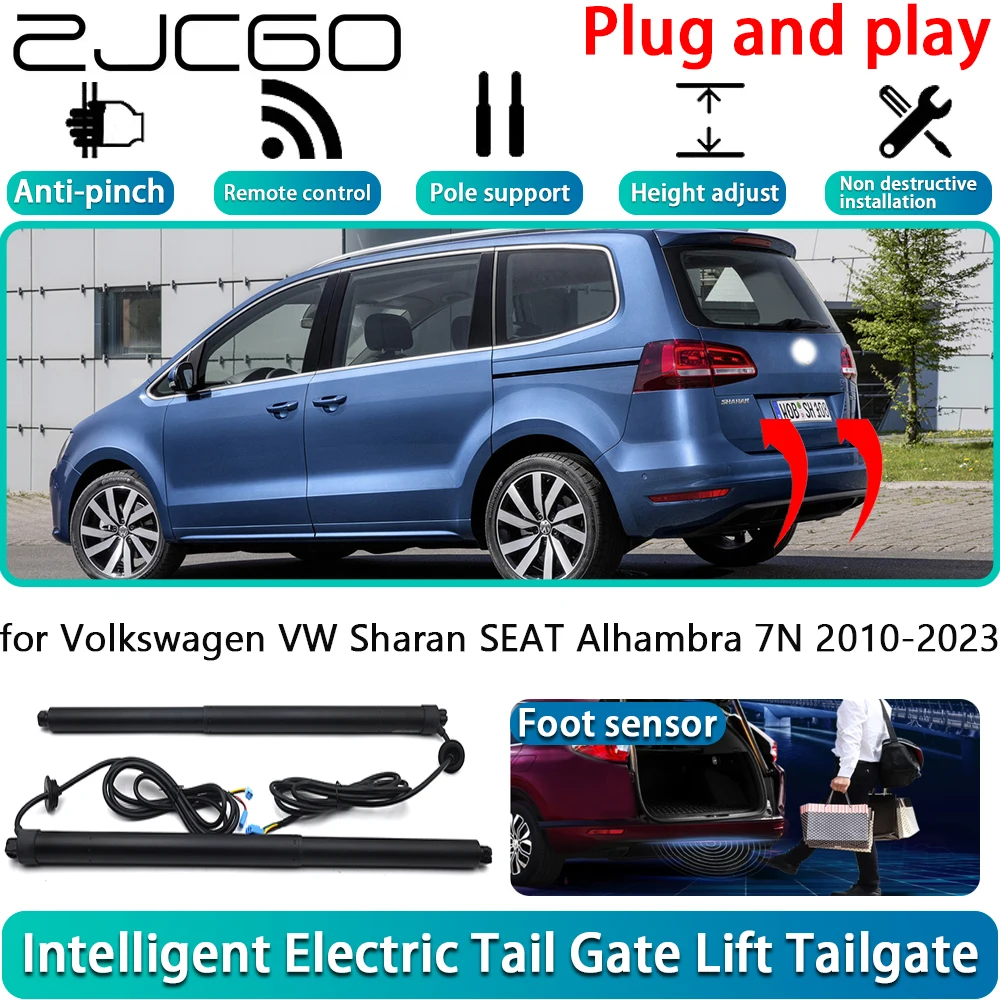 ZJCGO for Volkswagen VW Sharan SEAT Alhambra 7N 2010-2023 Car Electric Powered Tailgate Power Liftgate Automatic Tailgate System