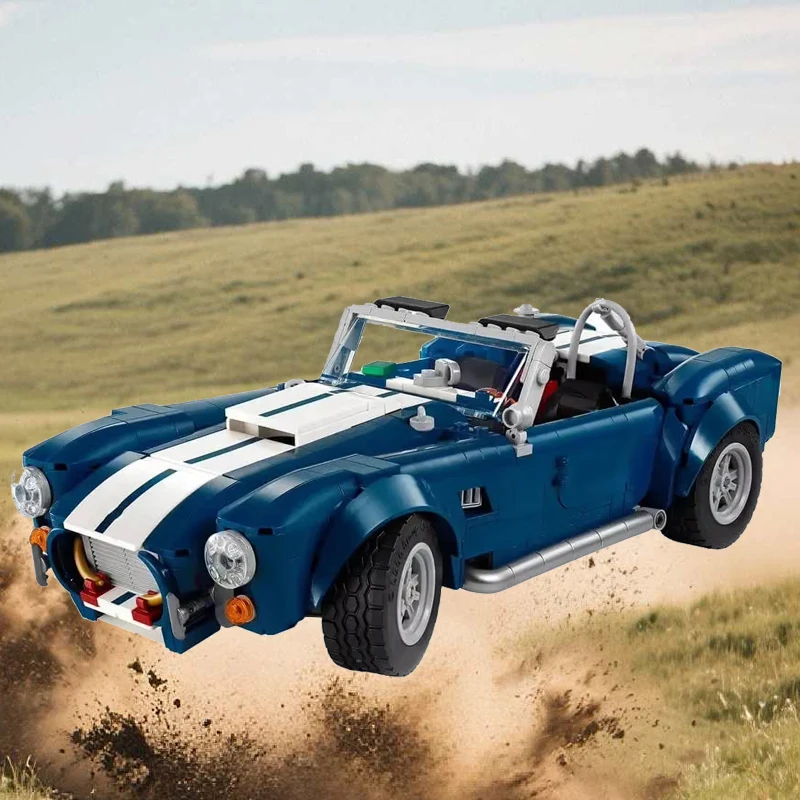 

Классическая коллекция моделей автомобилей, строительные блоки, игрушка Shelby Cobra для мальчиков, игрушка для взрослых, украшение для дисплея, Рождественский подарок