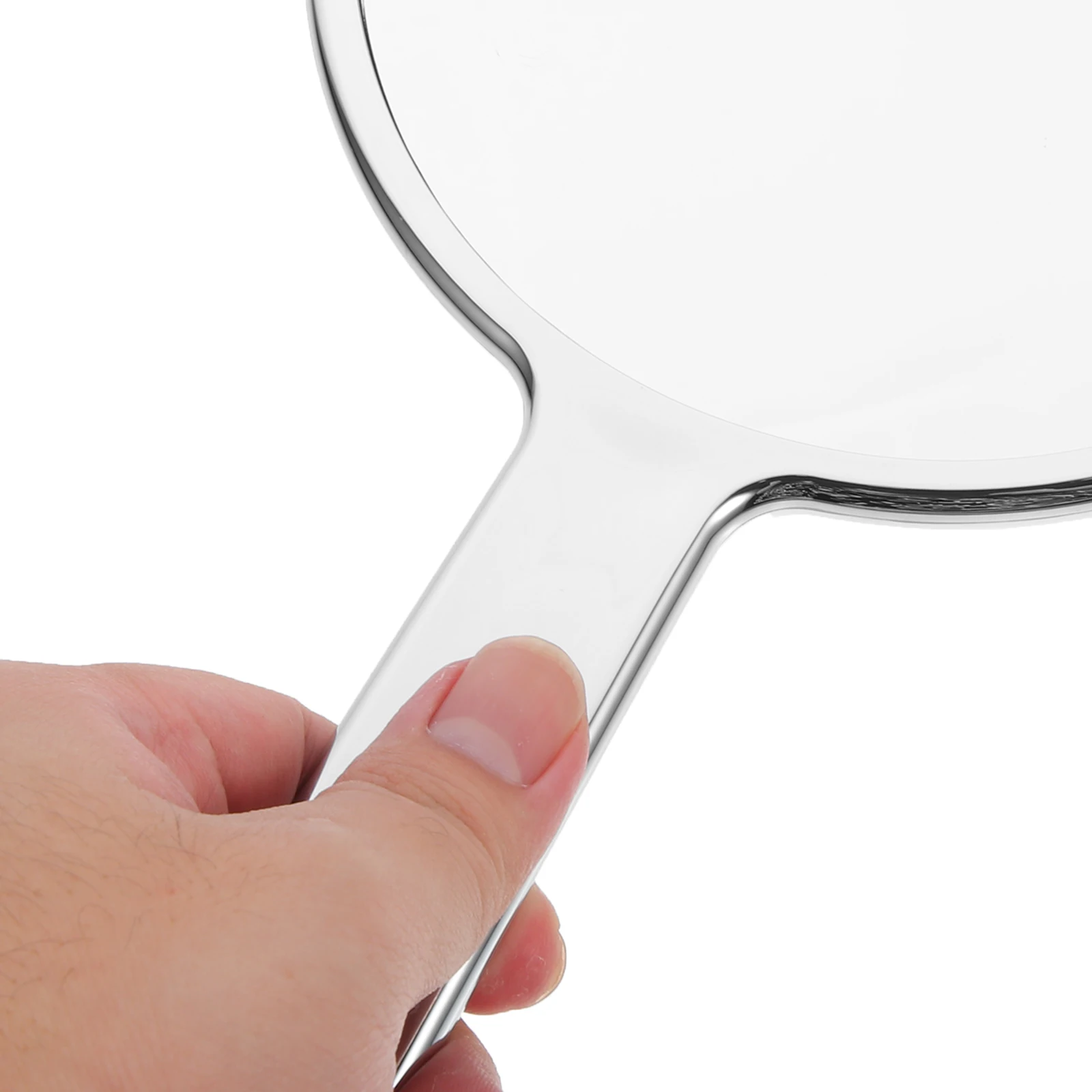 مرآة يد دائرية عالية الوضوح، مرآة تجميل محمولة، هدية عملية للنساء والأصدقاء، مستلزمات العاملين والعائلة #5