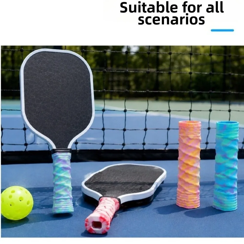 Silicone Pickleball Paddle Grip Cover Non-Slip Replacement Racket Handle Sleeve Reusable Sweat Absorbing Pickleball Handle Cover