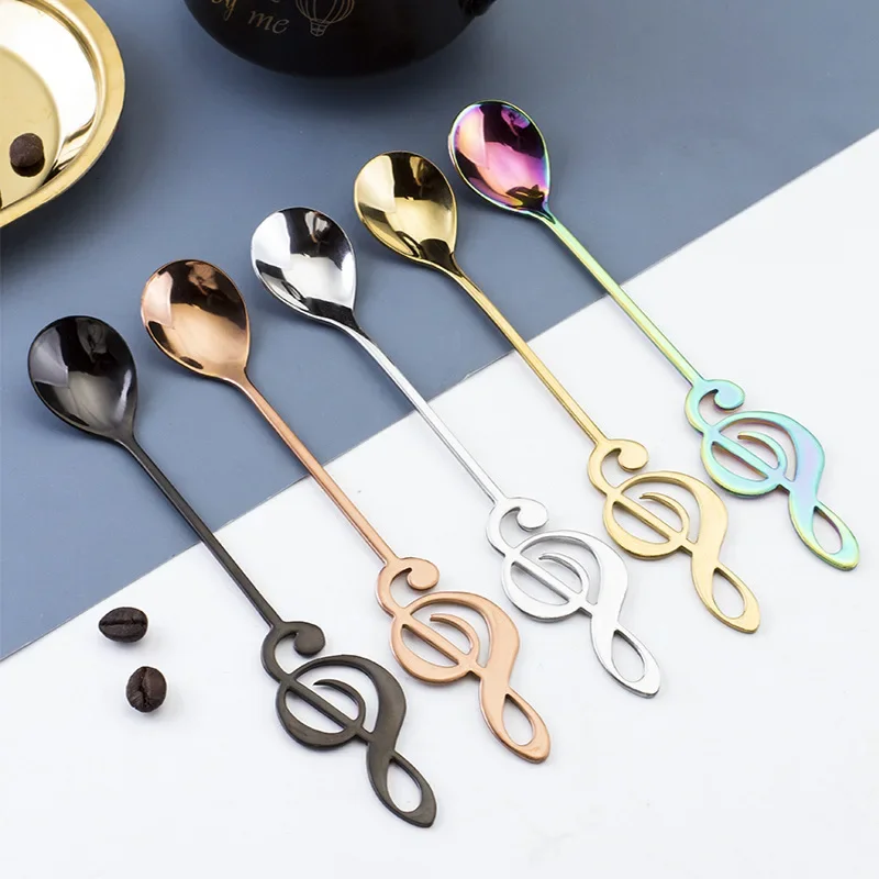 

304 Stainless Steel Tableware Spoon Stir Coffee Spoon Gold Spoon